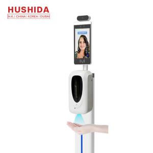 Wholesale 8 Inch Touchless Face Recognition Infrared Thermometer Hand Sanitizer Kiosk from china suppliers