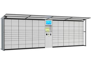 China Intelligent Logistic Parcel Delivery Lockers , SMS Sending System Coin Operated Lockers on sale