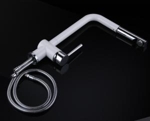 Wholesale SUS314 Rotatable Sink Pull Out Dual Spout Kitchen Tap Sanitary from china suppliers
