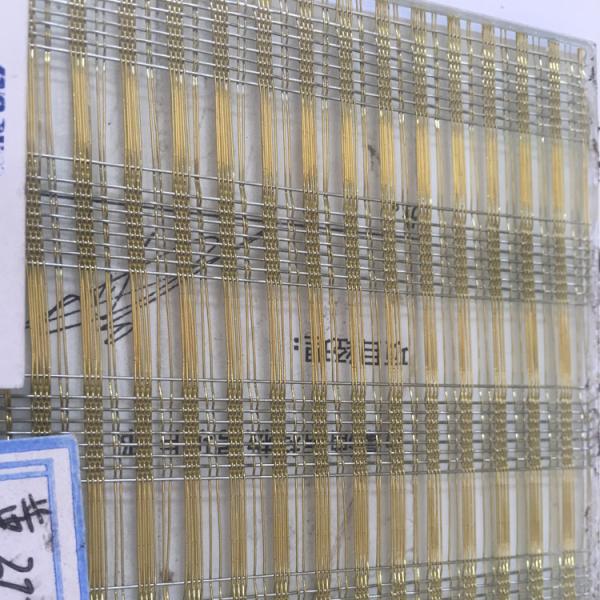 Durable Transparent Copper Mesh Laminated Glass For Security Constructions