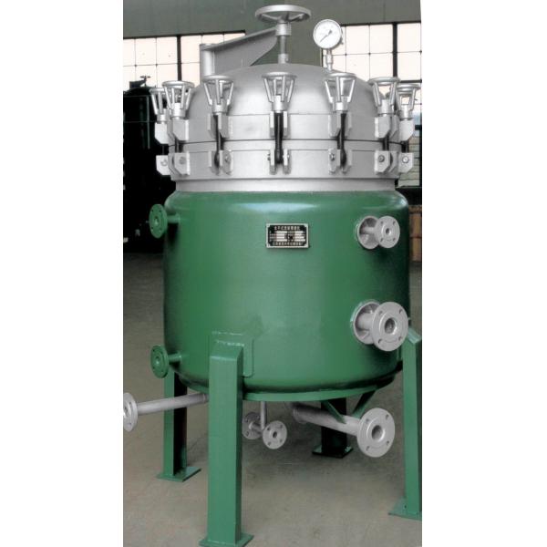 Energy Saving Vertical Pressure Leaf Filter / Solid Liquid Separation For Chemical