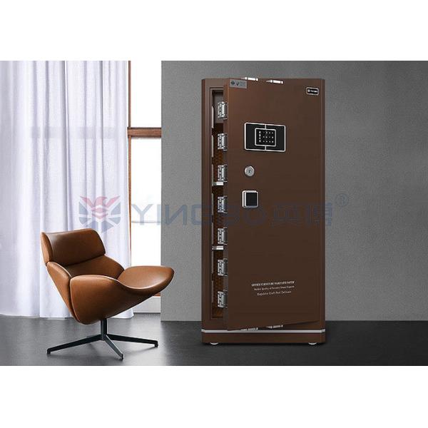 Solid Steel Double Alarm fireproof safe box Eco Friendly Paint And Liquid Crystal Display Panel YB/N6-120