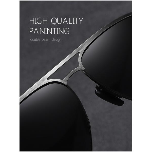 UV400 Pilot Sunglasses Polarized Metal Luxury Shades Gentleman