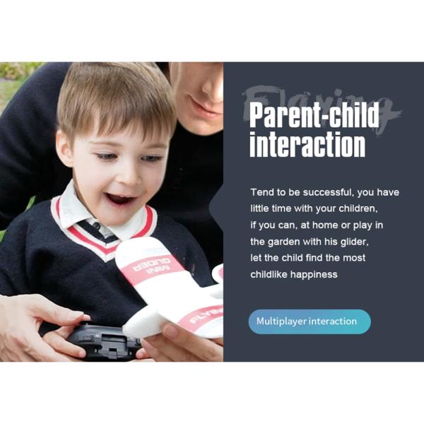 Indoor Mini Glider Foam Remote Control RC Airplane 3.7V Battery Powered