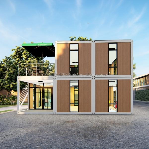 20ft/40ft Easy Move Prefabricated Flat Pack Container Wall 50/75/100mm Wave Sandwich Panel Portable Storage for Shop