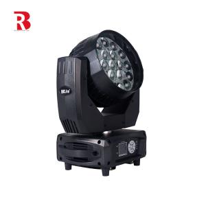 China Wash LED Zoom 19pcs 15W Sharpy Beam Moving Head Stage Light RGBW Infinite Mixture For Wedding on sale