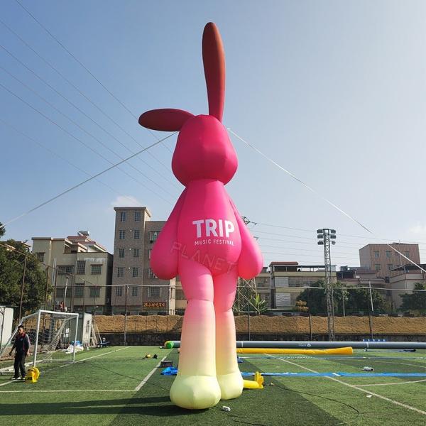 Quality Giant Inflatable Rabbit Inflatable Rabbit Cartoon Inflatable Bunny For Art for sale