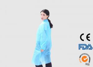 China Long Sleeve Disposable Medical Exam Gowns , Non Woven Disposable Lab Coats on sale