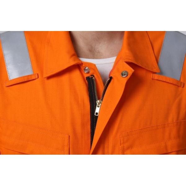 99% Cotton Lightweight Fire Retardant Overalls , 350gsm Welding Protective Clothing