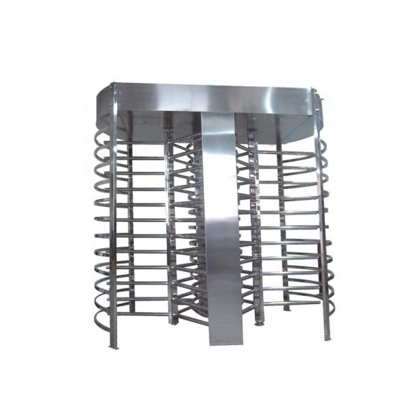 Fingerprint 304 Steel Stainless Turnstile Full Height Emergency Access Features