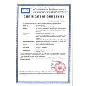 Shenzhen Boyou Technology Co., LTD. Certifications