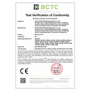 China Chips Star Semiconductor Co., Ltd. Certifications