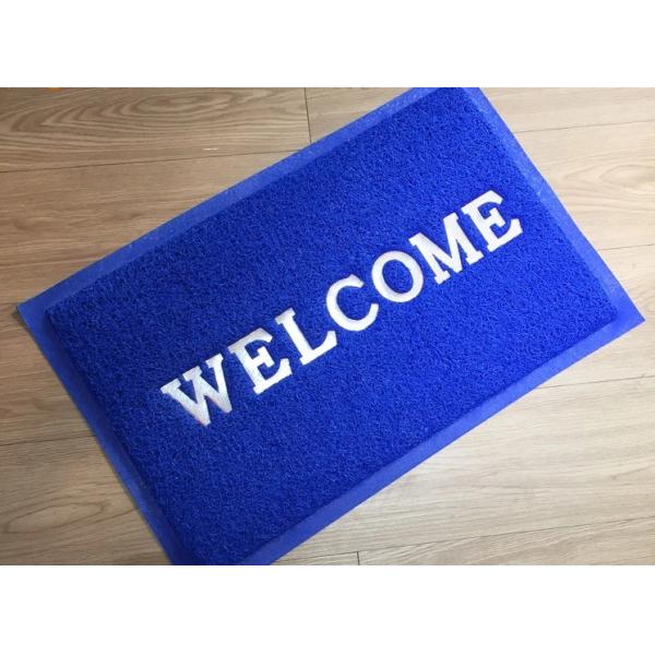 Custom welcome pvc coil mat for front door PVC Coil Logo Door Mat