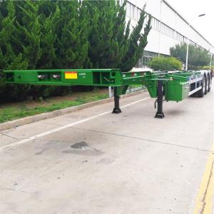 China Bulk Cargo 40FT Tractor Gooseneck Container Trailer Chassis on sale