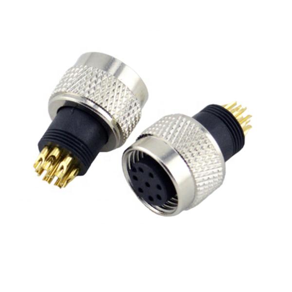 Ip67 M12 Circular Connector Industry Plug And Socket Male Female 8 pin aviation waterproof connector