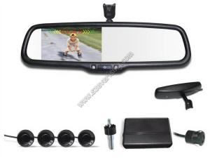 Wholesale 4.3 inch Rear view mirror Precision Parking with Reversing sensors from china suppliers