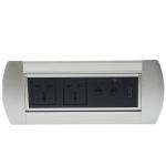 Customized multifunctional manual rotating hidden table power socket outlet