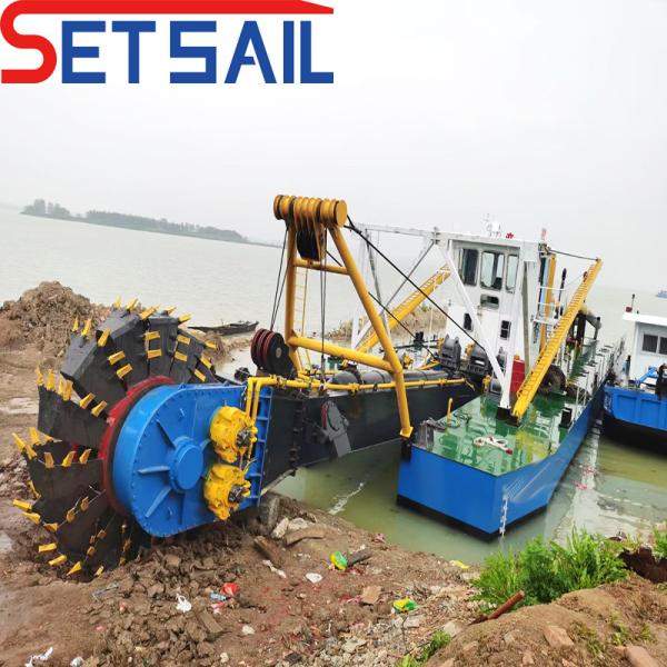 Anchor Boom Wheel Bucket Dredger with Weichai Diesel Engine