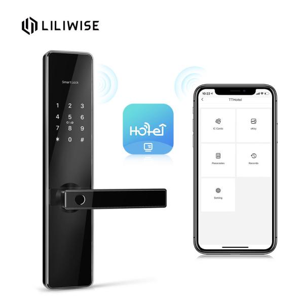 Quality Security Multi Functional Hotel Door Locks Password Intelligent Smart Digital Fingerprint for sale