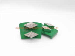 China HTC Concrete Grinding Disk Double Rhombus Segments Diamond Grinding Block on sale