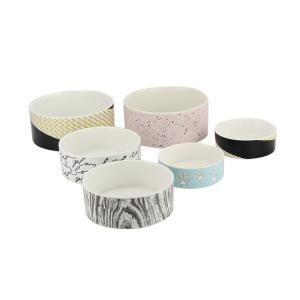 Wholesale Multiple Size Personalized Ceramic Dog Bowls For Decoration / Promotional Gift from china suppliers