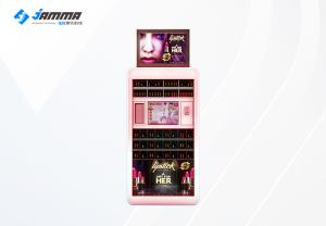 China Lipstick Makeup Vending Machine With Three Levels RGB LED 220V Black Pink on sale