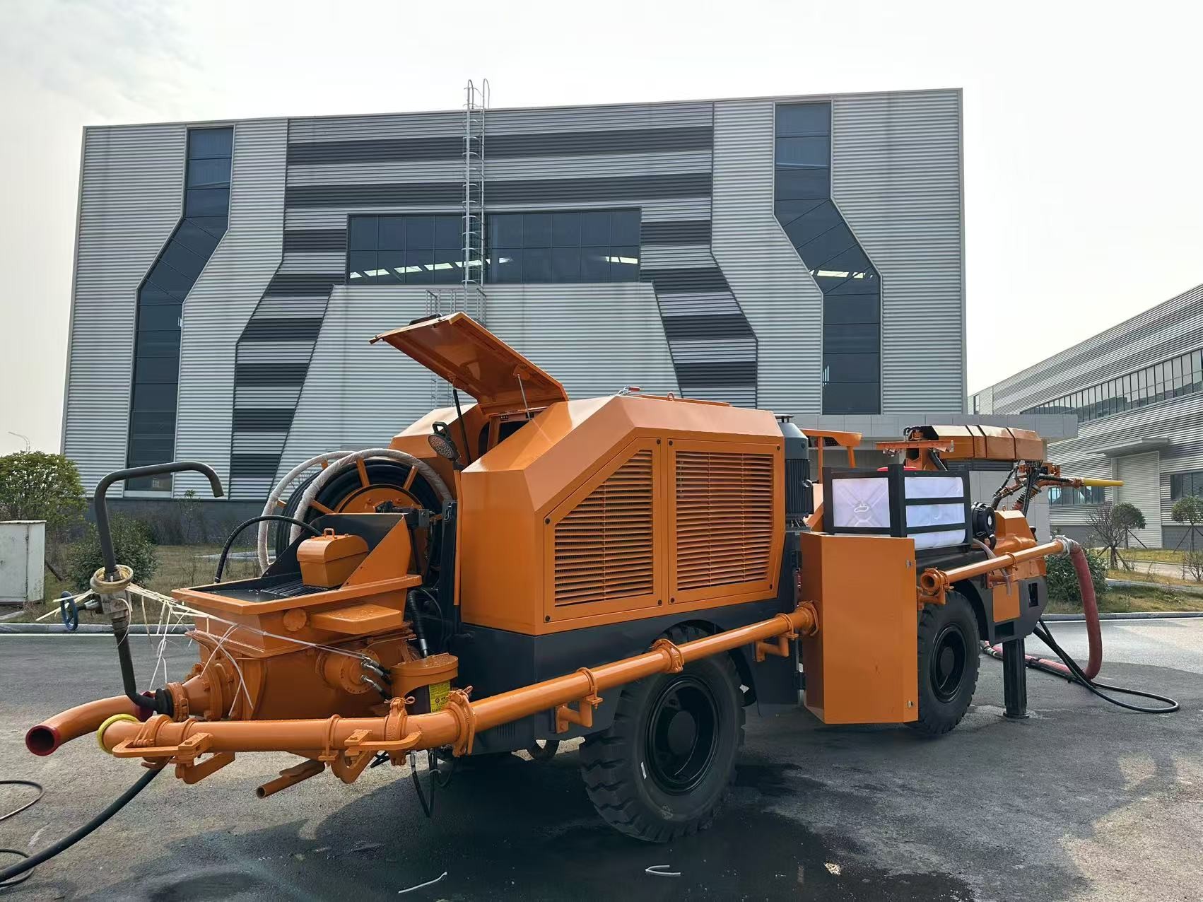 Wholesale 8.5m Distance Upward Robotic Shotcrete Machine With Motor Rated Power 37KW / 1480rpm from china suppliers
