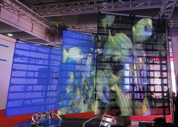 Quality P12.5 Full Color Transparent LED Screen Indoor LED Video Wall SMD 1R1G1B for sale