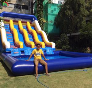 China Inflatable Dry Slide Outdoor Bouncy Inflatable Water Slides For Pool Inflatable Slides For Water Park on sale
