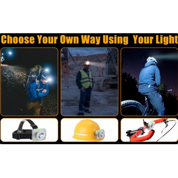 IP68 Waterproof Rechargeable Mining Light 5200mAh 225LM