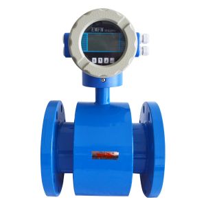 China Intelligent Battery Powered Electromagnetic Flowmeter Integral Type Magmeter Flow Meter for Industrial Process Control Use on sale