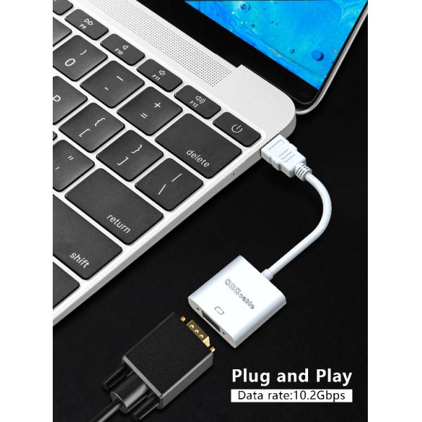 0.1m Cable HDMI To VGA Adapter Male To Female For Computer Desktop Laptop PC Monitor Projector
