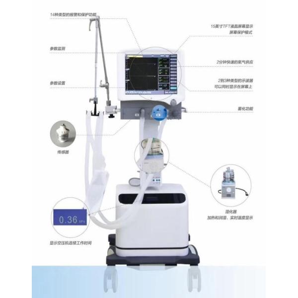 Emergency Treatment 900VA / 250VA Medical Ventilator Machine