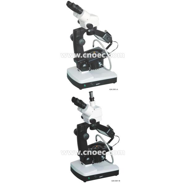 7x-45x Binocular / Trinocular Jewelry Microscope With Zoom Ratio1 / 9 A24.0301