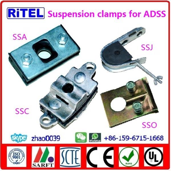 ftth/fttx/fttb fitting, anchor tension clamps, brackets and hooks for fiber optical cable installation