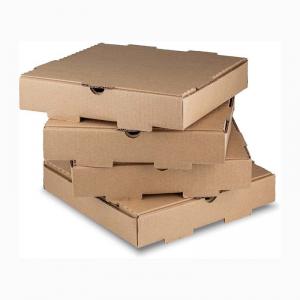 China Rectangle CMYK Color Printing Food Container Paper Box Kraft Paper Pizza Box on sale