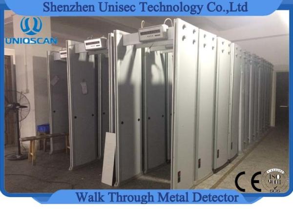 Quality Customzied Waterproof Archway Metal Detector At Airport , 6 Zones Walk Through Security Scanners for sale