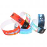 China Various Colors Paper Event Wristbands With Logo Personalised White Red Blue for sale