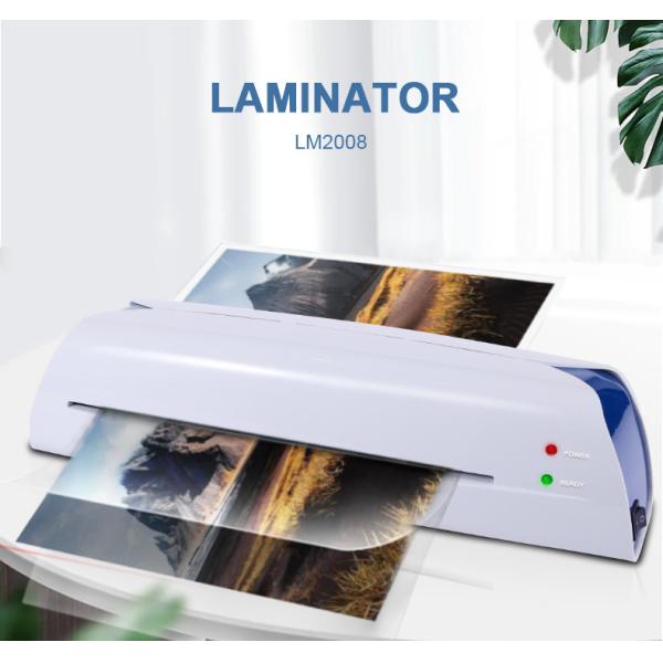 White Blue Color A4 Laminator For Photo Document Paper Menu With Release LM2008