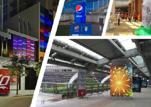 Quality AOB Creative LED Display Screen Waterproof LED Curtain Video Wall GOB for sale