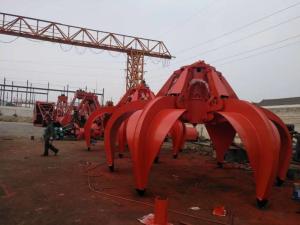 Clamshell Wire Rope Grab Bucket Customized Type Reasonable Price