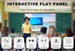 4k 55 65 75 85 96 110'' Multi Language Software LCD Smart Android Interactive
