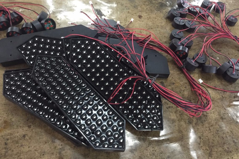 24 inch big 7 segment display red color led module