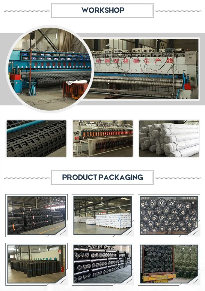 High Tenslie Strength Biaxial Welding Steel Plastic Composite Earthwork Geogrid For Soil Stabilization Anti-Erosion Feature