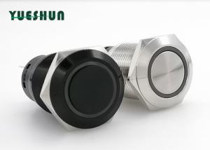 Wholesale Ring Symbol LED 19mm Push Button Switch , Momentary Latching Metal Push Button Switch from china suppliers