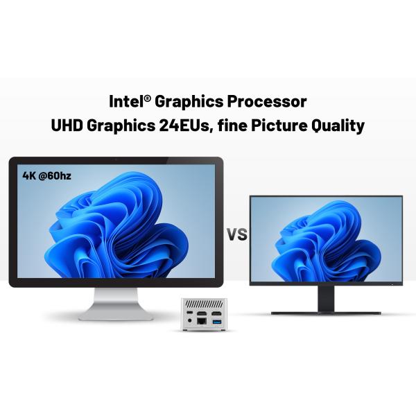 Pentium Silver Intel Celeron Mini PC N4500 N5105 N6005 Dual HDMI Pocket Size