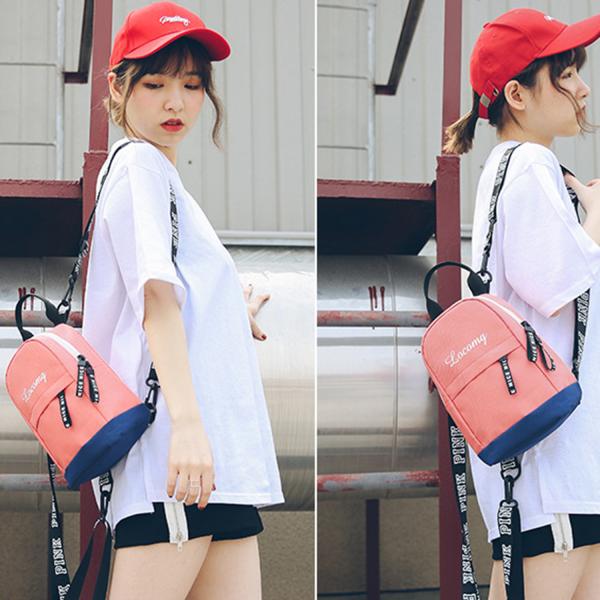 Quality New personality fashion Hong Kong wind mobile phone bag single-shoulder slanting straddle small backpack female backpack for sale