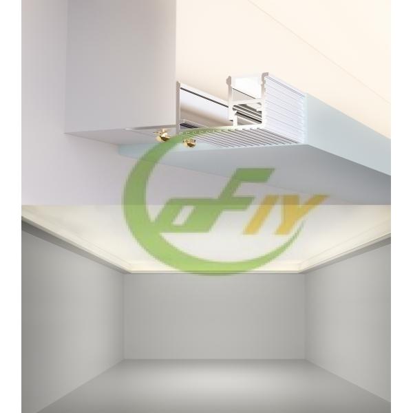 62*21mm Anodized Plaster LED Profile Strip 1m 2m 3m Aluminum Alloy for Ceiling Light