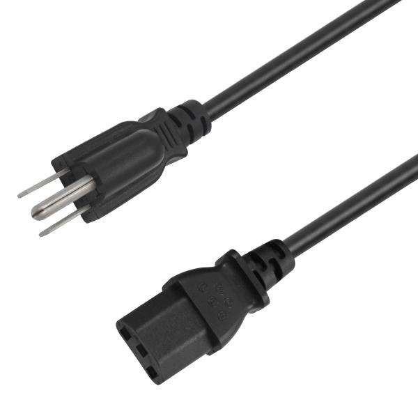 NEMA5-15P to IEC 13 power cord
