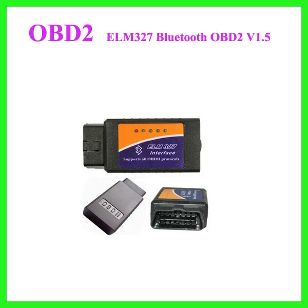 Quality ELM327 Interface Bluetooth OBD2 Auto Scanner V1.5 OBDII OBD 2 II car diagnostic for sale
